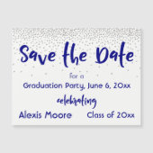 Magnétique Enregistrer la date d'obtention du diplôme Carte m (Devant)