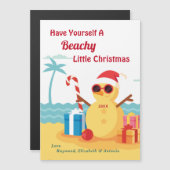 Magnétique Funny Santa Claus Noël Noël Carte du Nouvel An (Devant / Derrière)