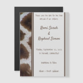 Magnétique Giraffe Sighting Magnetic Enregistrer la carte Dat (Devant / Derrière)