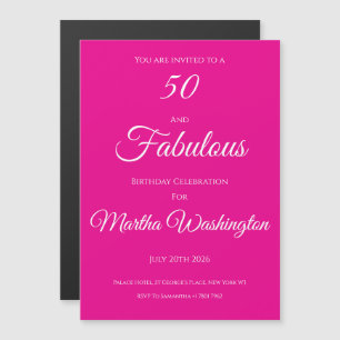 Magnétique Invitation aimantée pour une fête d'anniversaire d