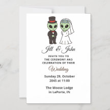 Invitation de cérémonie de mariage formelle d'alie
