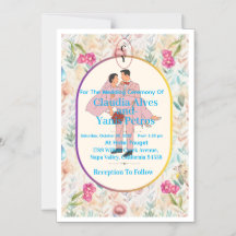 Invitation de cérémonie de mariage personnalisée