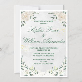Magnétique Invitation de mariage élégante minimale