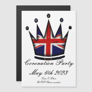 Magnétique Invitation du Coronation Party