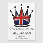 Magnétique Invitation du Coronation Party (Devant)