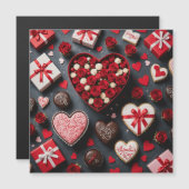 Magnétique Joyeuse carte de la Saint-Valentin (Devant / Derrière)