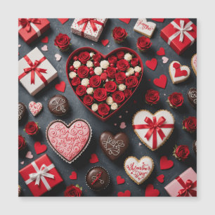 Magnétique Joyeuse carte de la Saint-Valentin