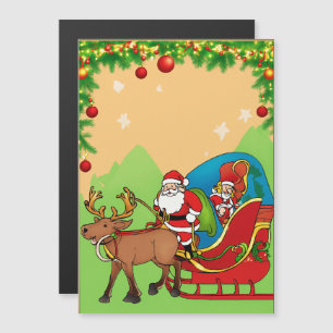 Magnétique Joyeuse carte de Noël