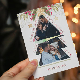 Magnétique Joyeux Noël avec photo multiples Carte de vacances
