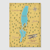 Magnétique La carte ancienne de la mer Morte (Devant)