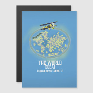 Magnétique La carte du monde de Dubaï Émirats arabes unis