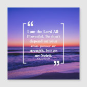 Magnétique La puissance de Dieu : Saint-Esprit carte magnétiq (Devant)