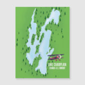 Magnétique Lake Champlain USA Carte du Canada (Devant)