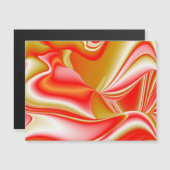 Magnétique Love and Gold Abstrait 3D Rainbowart carte magnéti (Devant / Derrière)