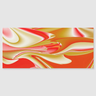 Magnétique Love and Gold Abstrait 3D Rainbowart carte magnéti