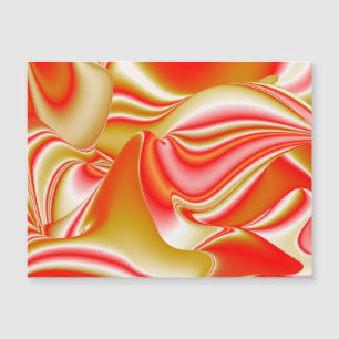 Magnétique Love and Gold Abstrait 3D Rainbowart carte magnéti