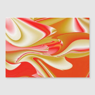 Magnétique Love and Gold Abstrait 3D Rainbowart carte magnéti