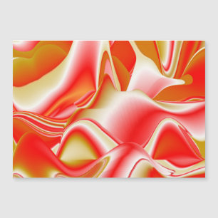 Magnétique Love and Gold Abstrait 3D Rainbowart carte magnéti