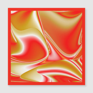 Magnétique Love and Gold Abstrait 3D Rainbowart carte magnéti