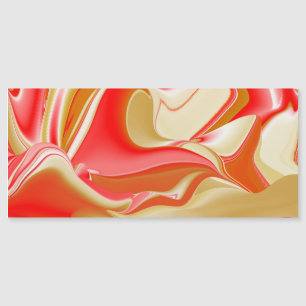 Magnétique Love and Gold Abstrait 3D Rainbowart carte magnéti