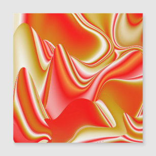 Magnétique Love and Gold Abstrait 3D Rainbowart carte magnéti