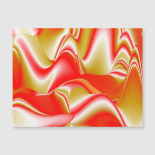 Magnétique Love and Gold Abstrait 3D Rainbowart carte magnéti