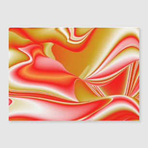 Magnétique Love and Gold Abstrait 3D Rainbowart carte magnéti