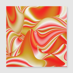 Magnétique Love and Gold Abstrait 3D Rainbowart carte magnéti