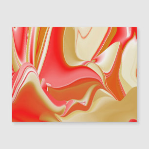 Magnétique Love and Gold Abstrait 3D Rainbowart carte magnéti