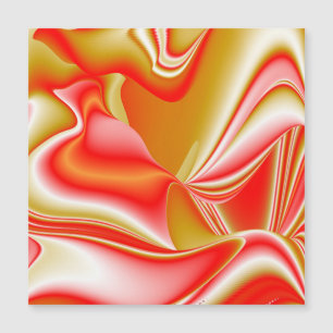 Magnétique Love and Gold Abstrait 3D Rainbowart carte magnéti