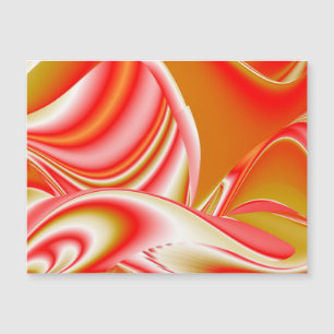 Magnétique Love and Gold Abstrait 3D Rainbowart carte magnéti