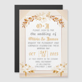 Magnétique Magnetic Save the Date Wedding Invitation (Devant / Derrière)