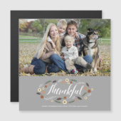 Magnétique Magnetic Thanksgiving Carte photo (Devant / Derrière)