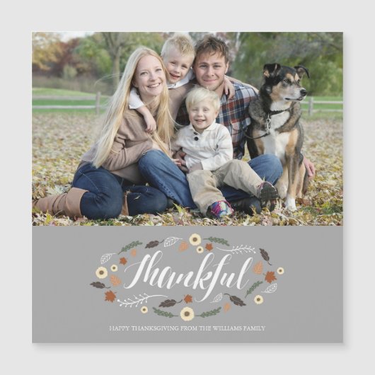 Magnétique Magnetic Thanksgiving Carte photo (Devant)