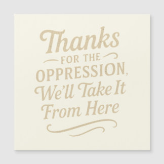 Magnétique Merci pour l'oppression, l'égalité carte magnétiqu