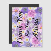 Magnétique Merci pour votre carte de mariage d'assistance (Devant / Derrière)