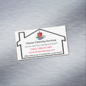 Magnétique Modèle de carte de visite Services de nettoyage de (In Situ)