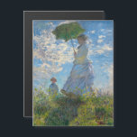 Magnétique Monet - Promenade femme avec Parasol carte magnéti<br><div class="desc">La Promenade,  Femme avec un Parasol / Madame Monet et son fils / La Promenade / La Femme a l'ombrelle - Claude Monet,  1875</div>