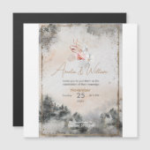 Magnétique November Wedding Invitation (Devant / Derrière)