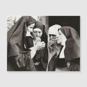 Magnétique NUNS FUMEUR VINTAGE Carte photo