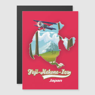 Magnétique parc national fuji hakone izu, carte japonaise