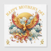 Magnétique Phoenix dans les nuages Fête des mères | Carte mag (Devant)