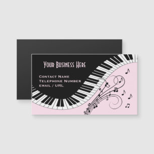 Magnétique Piano Clavier Musique Design Carte de visite magné
