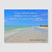 Magnétique Plage de l'île de Sanibel ouragan Ian Carte magnét (Devant)