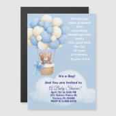 Magnétique Psalm 21:6 Boy Baby Shower Invitation (Devant / Derrière)