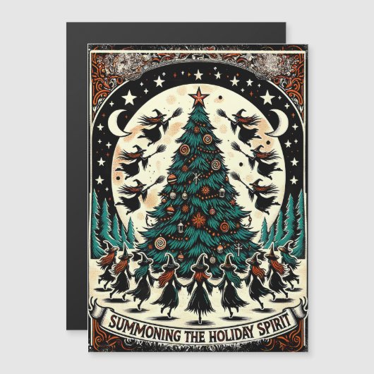 Magnétique Révocation de la sorcière de la carte de voeux de  (Devant / Derrière)