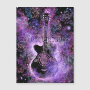 Magnétique Rock Guitare Music Carte Anniversaire