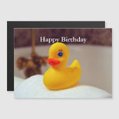 Magnétique Rubber Ducky Bonne Carte Anniversaire (Devant / Derrière)