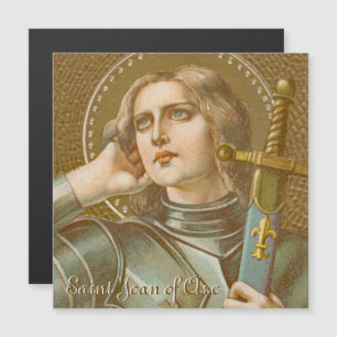 Magnétique Sainte Jeanne d'Arc (JM 28) Carte de vœux magnétiq