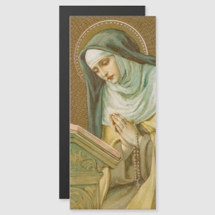 Magnétique Sainte Marie-Madeleine de Pazzi (JM 45) Carte magn